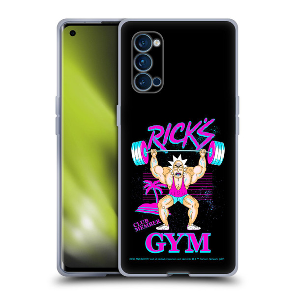 Rick And Morty Season 1 & 2 Graphics Rick's Gym Soft Gel Case for OPPO Reno 4 Pro 5G