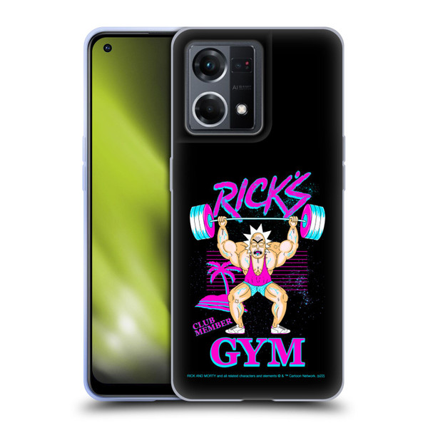 Rick And Morty Season 1 & 2 Graphics Rick's Gym Soft Gel Case for OPPO Reno8 4G