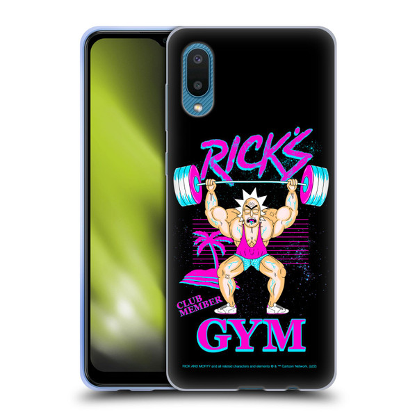 Rick And Morty Season 1 & 2 Graphics Rick's Gym Soft Gel Case for Samsung Galaxy A02/M02 (2021)