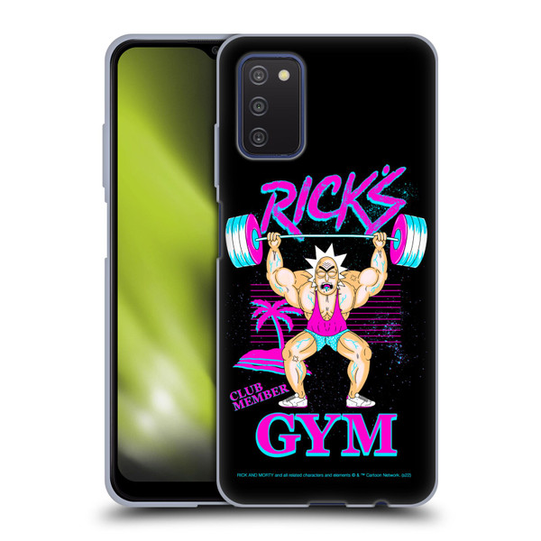 Rick And Morty Season 1 & 2 Graphics Rick's Gym Soft Gel Case for Samsung Galaxy A03s (2021)