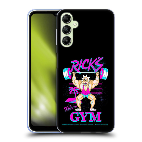 Rick And Morty Season 1 & 2 Graphics Rick's Gym Soft Gel Case for Samsung Galaxy A14 5G