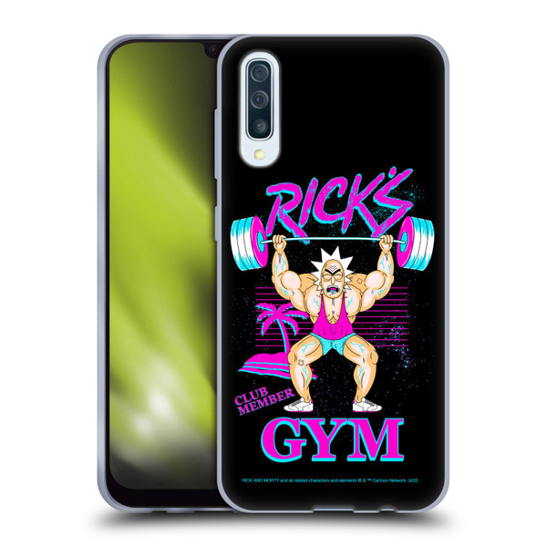Rick And Morty Season 1 & 2 Graphics Rick's Gym Soft Gel Case for Samsung Galaxy A50/A30s (2019)