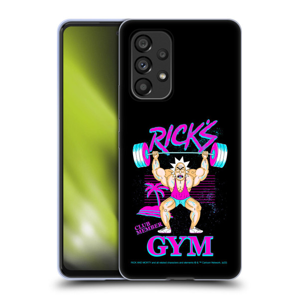 Rick And Morty Season 1 & 2 Graphics Rick's Gym Soft Gel Case for Samsung Galaxy A53 5G (2022)