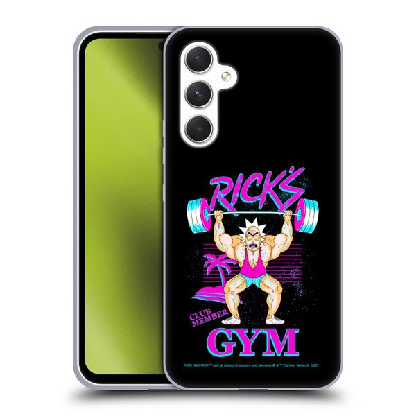 Rick And Morty Season 1 & 2 Graphics Rick's Gym Soft Gel Case for Samsung Galaxy A54 5G