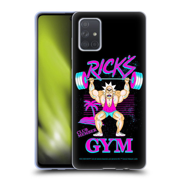 Rick And Morty Season 1 & 2 Graphics Rick's Gym Soft Gel Case for Samsung Galaxy A71 (2019)
