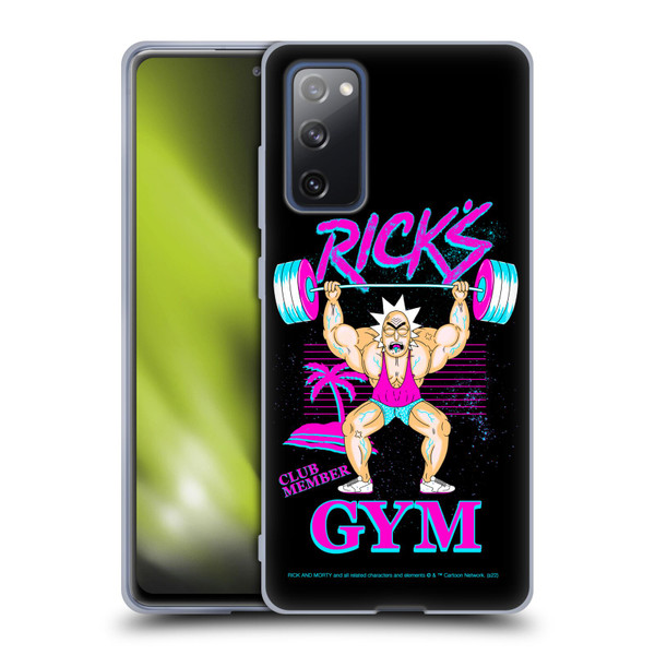Rick And Morty Season 1 & 2 Graphics Rick's Gym Soft Gel Case for Samsung Galaxy S20 FE / 5G
