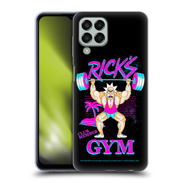 Rick And Morty Season 1 & 2 Graphics Rick's Gym Soft Gel Case for Samsung Galaxy M33 (2022)