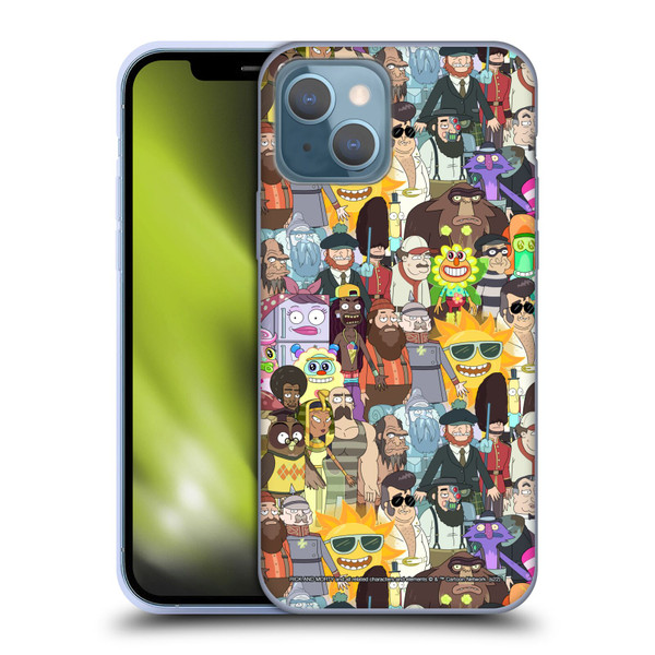 Rick And Morty Season 3 Graphics Parasite Soft Gel Case for Apple iPhone 13