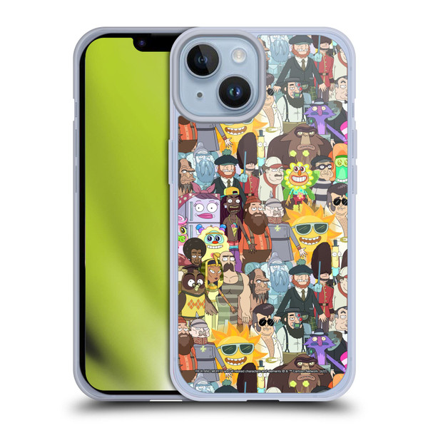 Rick And Morty Season 3 Graphics Parasite Soft Gel Case for Apple iPhone 14