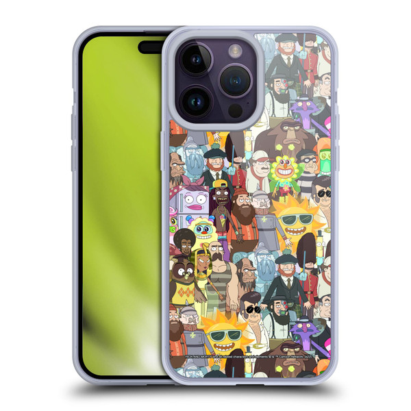 Rick And Morty Season 3 Graphics Parasite Soft Gel Case for Apple iPhone 14 Pro Max