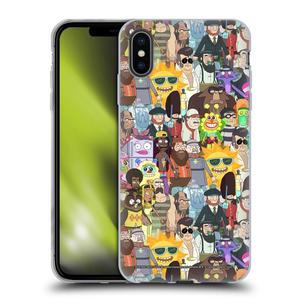 Rick And Morty Season 3 Graphics Parasite Soft Gel Case for Apple iPhone XS Max