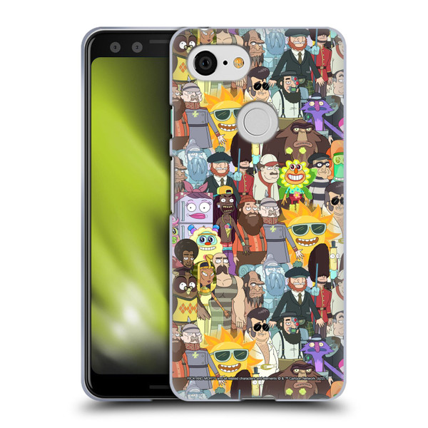 Rick And Morty Season 3 Graphics Parasite Soft Gel Case for Google Pixel 3