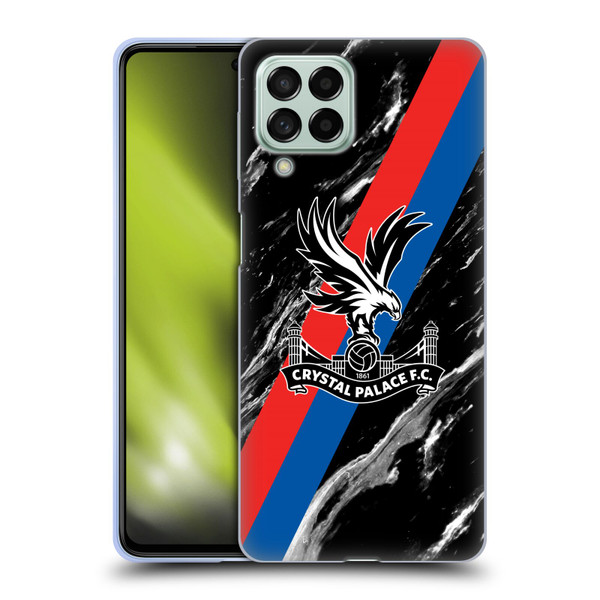 Crystal Palace FC Crest Black Marble Soft Gel Case for Samsung Galaxy M53 (2022)