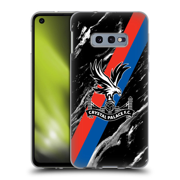 Crystal Palace FC Crest Black Marble Soft Gel Case for Samsung Galaxy S10e