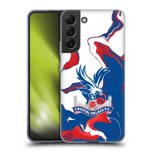 Crystal Palace FC Crest Marble Soft Gel Case for Samsung Galaxy S22+ 5G