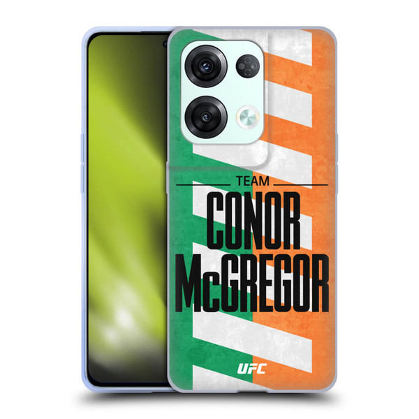UFC Fighter Team Conor McGregor Flag Soft Gel Case for OPPO Reno8 Pro