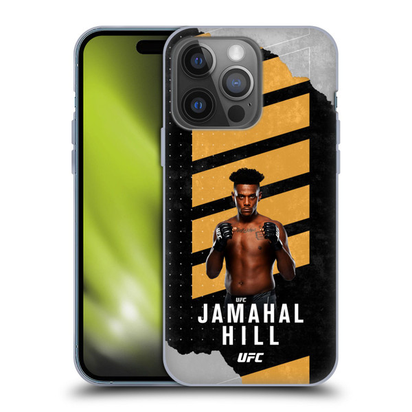 UFC Jamahal Hill Fight Card Soft Gel Case for Apple iPhone 14 Pro