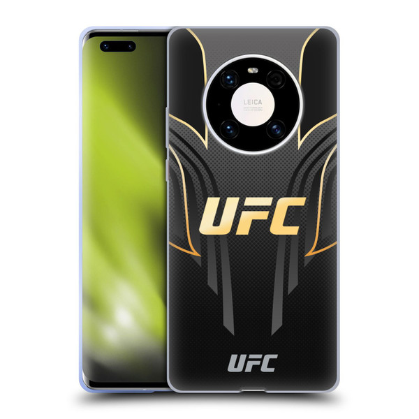 UFC Logo Black Gold Jersey Soft Gel Case for Huawei Mate 40 Pro 5G