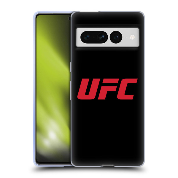 UFC Logo Black Red Soft Gel Case for Google Pixel 7 Pro