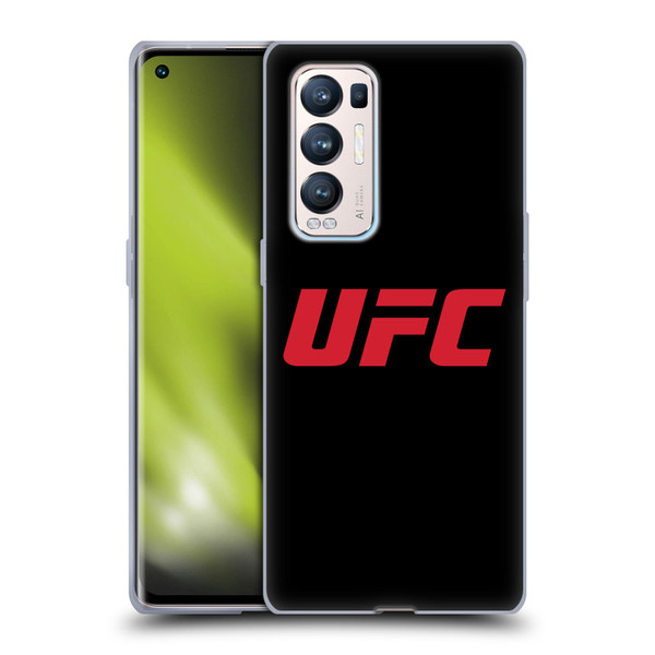 UFC Logo Black Red Soft Gel Case for OPPO Find X3 Neo / Reno5 Pro+ 5G