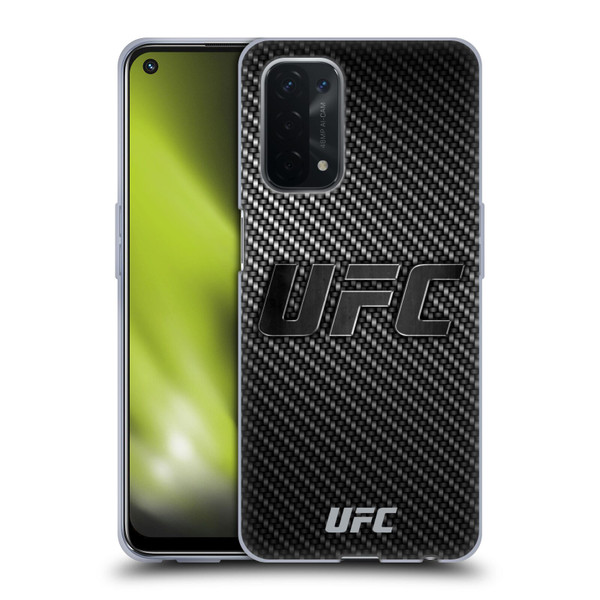 UFC Logo Carbon Fiber Soft Gel Case for OPPO A54 5G