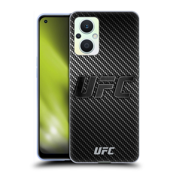 UFC Logo Carbon Fiber Soft Gel Case for OPPO Reno8 Lite