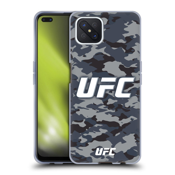 UFC Logo Camouflage Soft Gel Case for OPPO Reno4 Z 5G