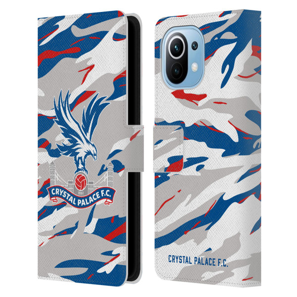 Crystal Palace FC Crest Camouflage Leather Book Wallet Case Cover For Xiaomi Mi 11