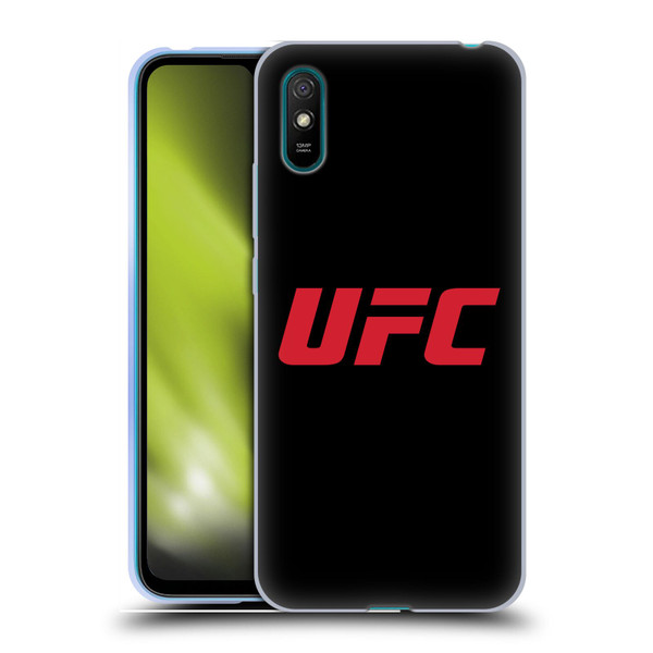 UFC Logo Black Red Soft Gel Case for Xiaomi Redmi 9A / Redmi 9AT