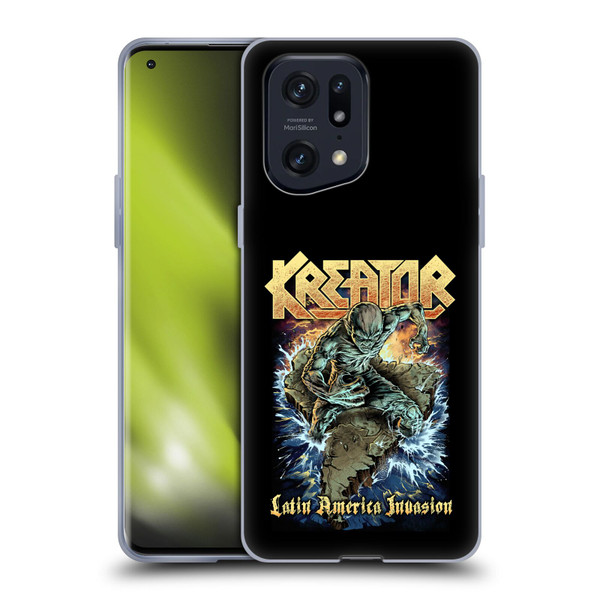 Kreator Poster Latin America Invasion Soft Gel Case for OPPO Find X5 Pro