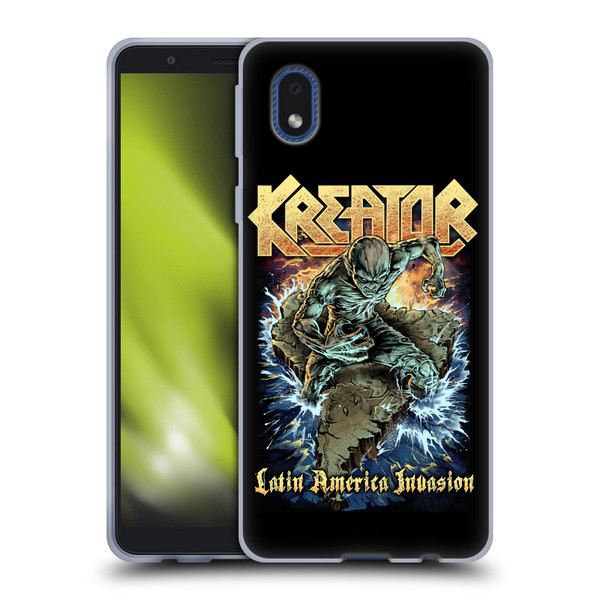 Kreator Poster Latin America Invasion Soft Gel Case for Samsung Galaxy A01 Core (2020)