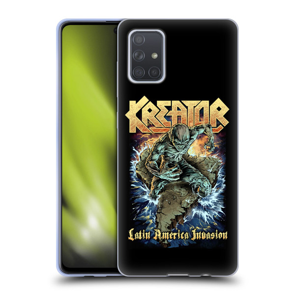 Kreator Poster Latin America Invasion Soft Gel Case for Samsung Galaxy A71 (2019)