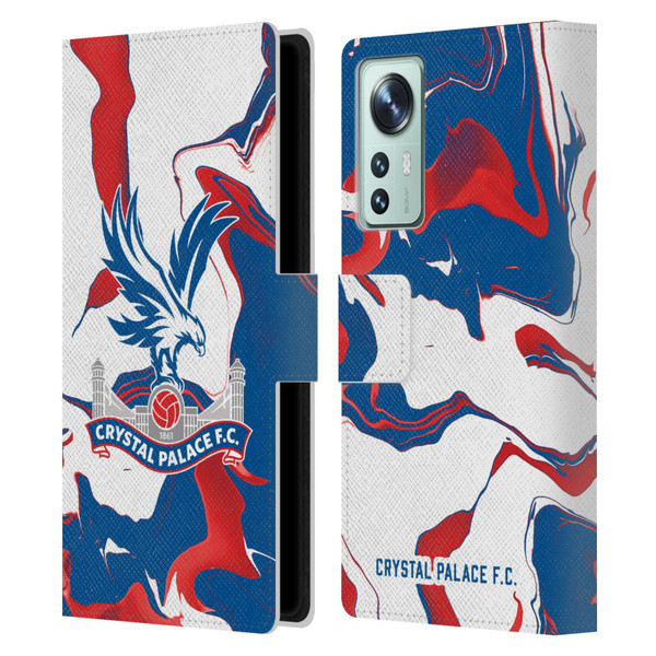 Crystal Palace FC Crest Marble Leather Book Wallet Case Cover For Xiaomi 12