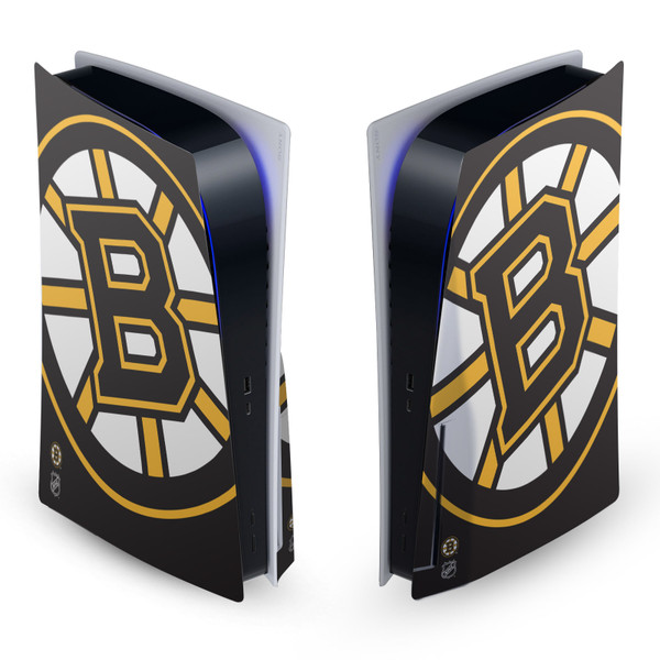 NHL Boston Bruins Oversized Vinyl Sticker Skin Decal Cover for Sony PS5 Disc Edition Console