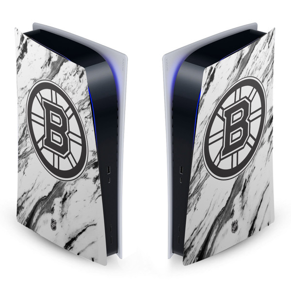 NHL Boston Bruins Marble Vinyl Sticker Skin Decal Cover for Sony PS5 Digital Edition Console