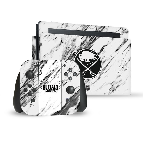 NHL Buffalo Sabres Marble Vinyl Sticker Skin Decal Cover for Nintendo Switch Bundle
