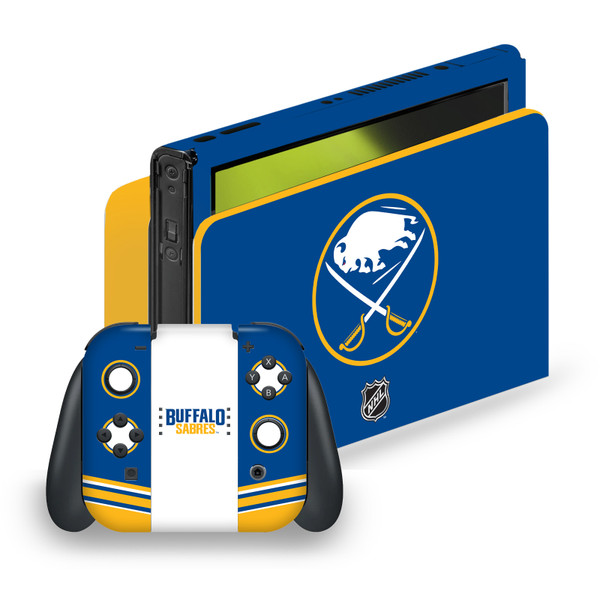 NHL Buffalo Sabres Plain Vinyl Sticker Skin Decal Cover for Nintendo Switch OLED Bundle