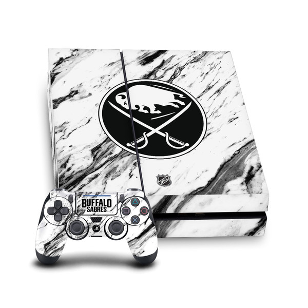 NHL Buffalo Sabres Marble Vinyl Sticker Skin Decal Cover for Sony PS4 Console & Controller