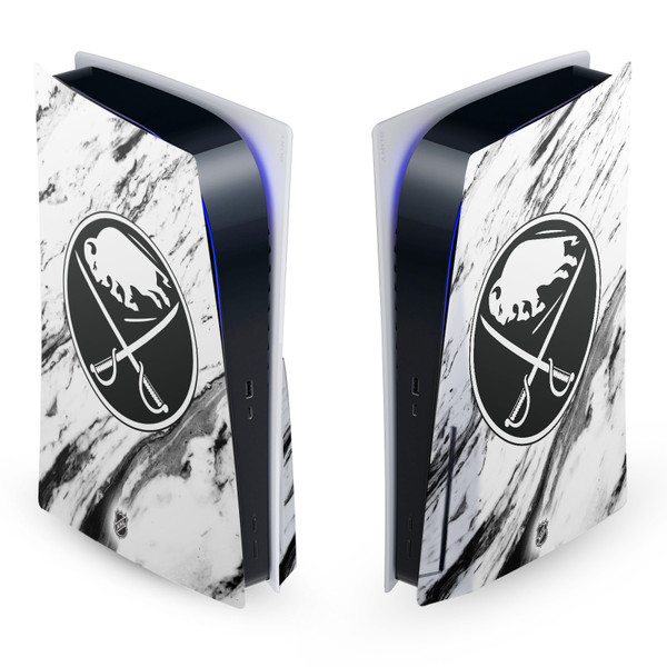 NHL Buffalo Sabres Marble Vinyl Sticker Skin Decal Cover for Sony PS5 Disc Edition Console