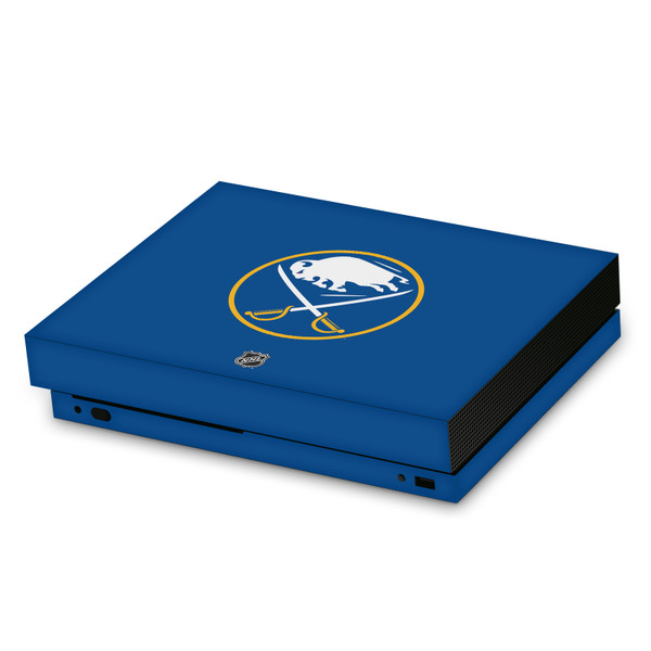 NHL Buffalo Sabres Plain Vinyl Sticker Skin Decal Cover for Microsoft Xbox One X Console