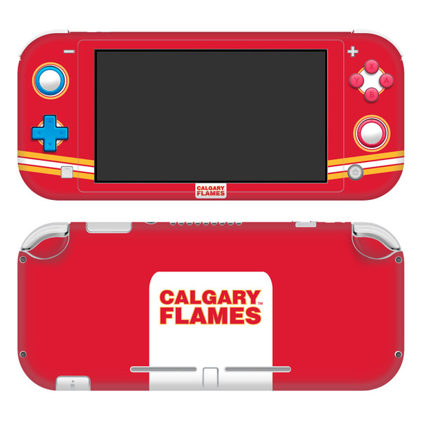 NHL Calgary Flames Plain Vinyl Sticker Skin Decal Cover for Nintendo Switch Lite