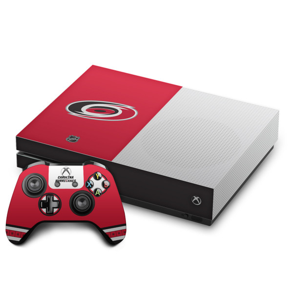 NHL Carolina Hurricanes Plain Vinyl Sticker Skin Decal Cover for Microsoft One S Console & Controller