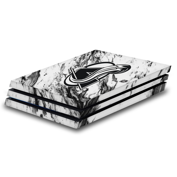 NHL Colorado Avalanche Marble Vinyl Sticker Skin Decal Cover for Sony PS4 Pro Console