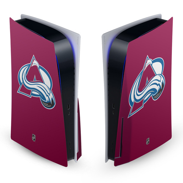 NHL Colorado Avalanche Plain Vinyl Sticker Skin Decal Cover for Sony PS5 Disc Edition Console