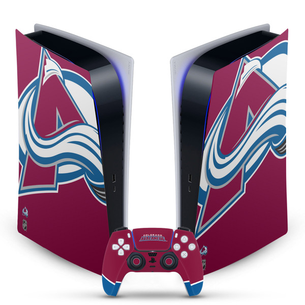 NHL Colorado Avalanche Oversized Vinyl Sticker Skin Decal Cover for Sony PS5 Digital Edition Bundle