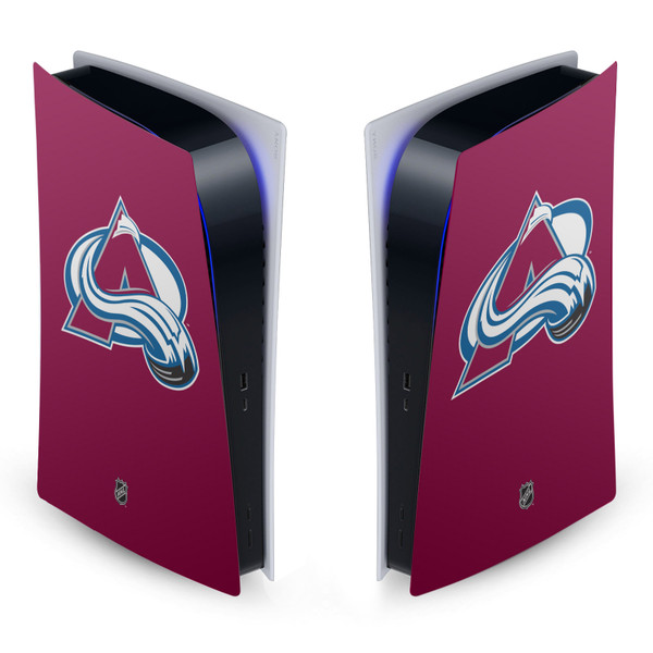 NHL Colorado Avalanche Plain Vinyl Sticker Skin Decal Cover for Sony PS5 Digital Edition Console