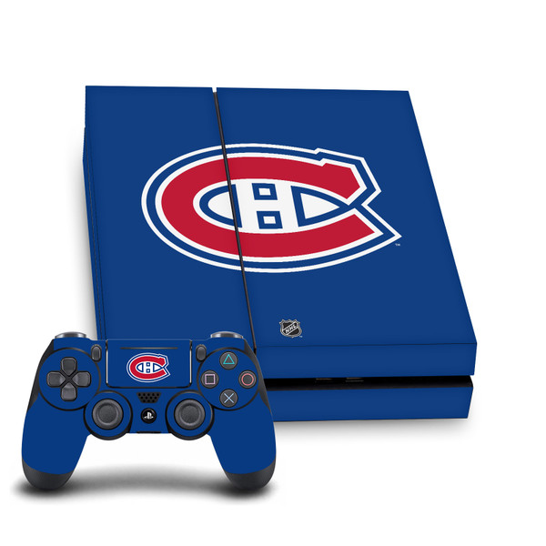 NHL Montreal Canadiens Plain Vinyl Sticker Skin Decal Cover for Sony PS4 Console & Controller