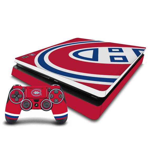 NHL Montreal Canadiens Oversized Vinyl Sticker Skin Decal Cover for Sony PS4 Slim Console & Controller