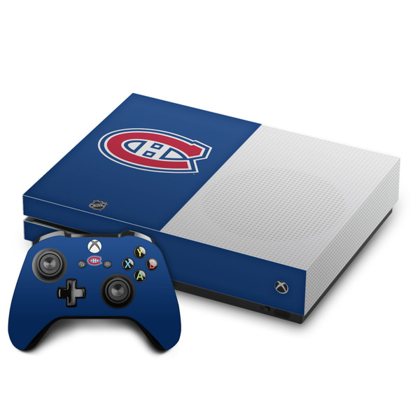 NHL Montreal Canadiens Plain Vinyl Sticker Skin Decal Cover for Microsoft One S Console & Controller
