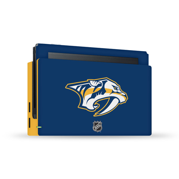 NHL Nashville Predators Plain Vinyl Sticker Skin Decal Cover for Nintendo Switch Console & Dock